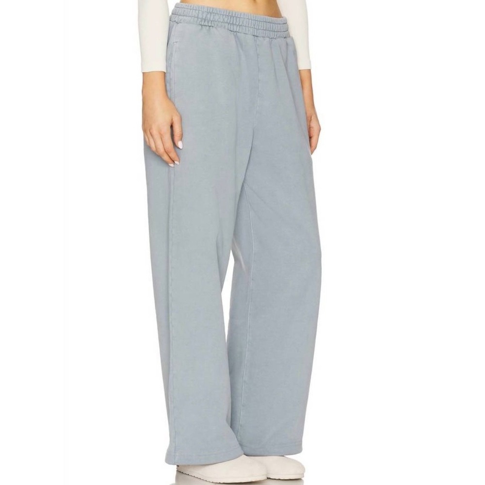 AGOLDE Elliot Pant Wide Leg Sweatpants Mineral Blue Grey XS